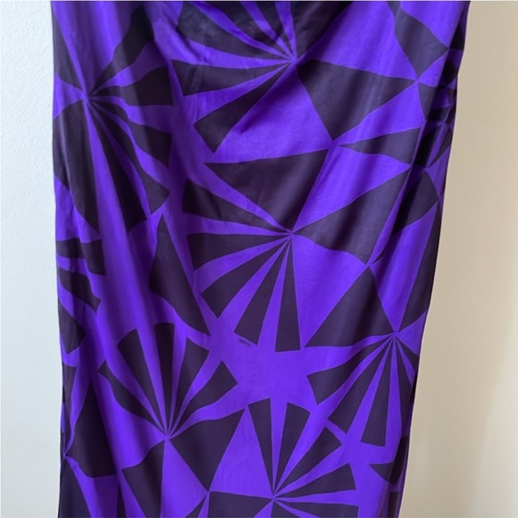 Versace Versus purple cowl neck midi dress, size US M/8 - Picture 6 of 10